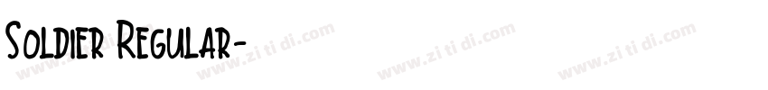 Soldier Regular字体转换